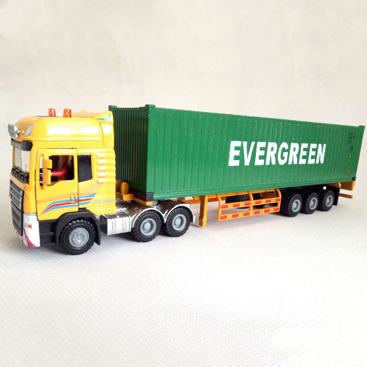 1:50 Scale Delivery Container Truck Model Toy Vehicle 28cm