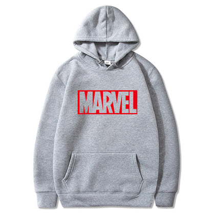 Men's Fashion Hoodie with MARVEL Print for Fall Winter