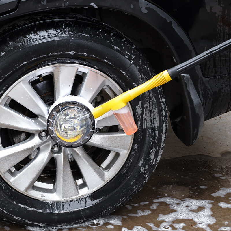 Multi-use Automatic Rotating Car Wash Brush Tool Mop ABS