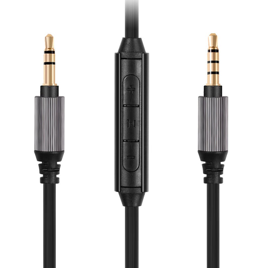 FAAEAL WH-1000XM5 Audio Cable Compatible with Sony WH-1000XM4/XM3 MDR-1AM2 Technica ATH-M50xBT ATH-ANC7B Headphonesin-line mic Control Extension Aux Cord 4.9ft w/mic