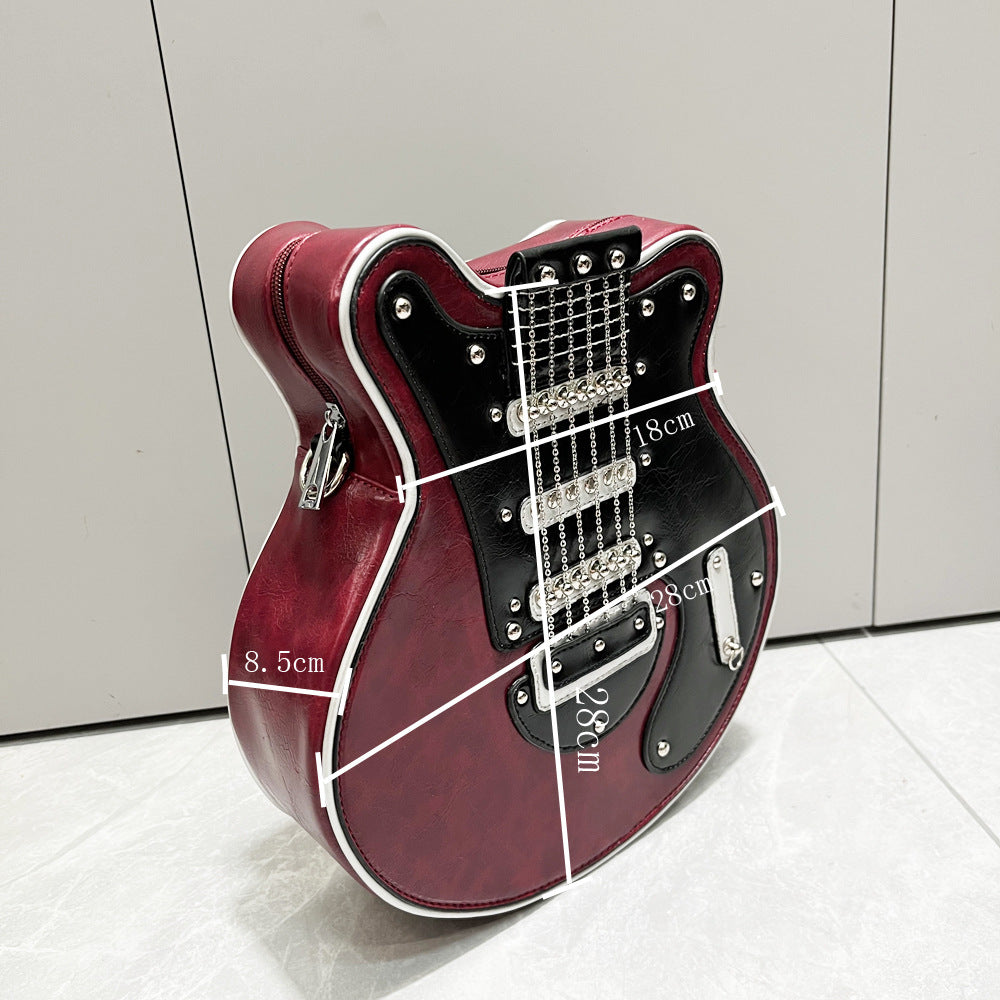 Handcrafted Women's Guitar Shaped Shoulder Bag