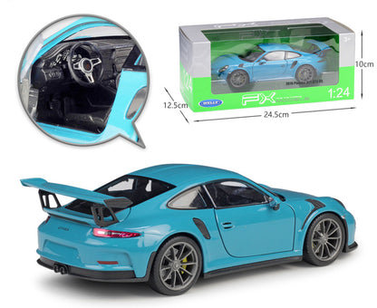WELLY 1:24 Porsche GT3 RS Alloy Model Car Toy