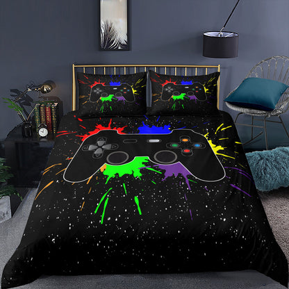 Video Game Print Duvet Cover Set for Bedroom (2/3pcs)