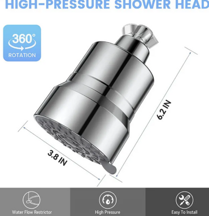 3-speed Shower Head with filters Nozzle Set