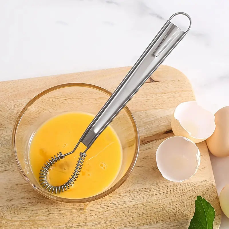 Stainless Steel Manual Egg Beater Kitchen Gadget