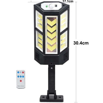 Solar powered COB Wall Light with rc