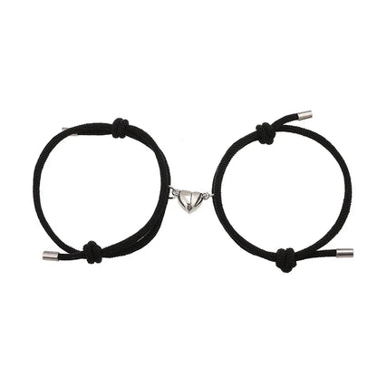 Alloy Love Magnet Suction Couple Bracelet birthday valentine romance gift