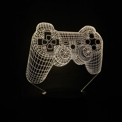 Custom 3D LED PlayStation Game Controller Joystick Touch Lamp