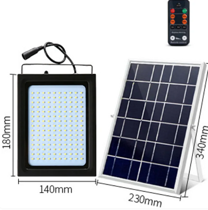 Solar powered light with RC