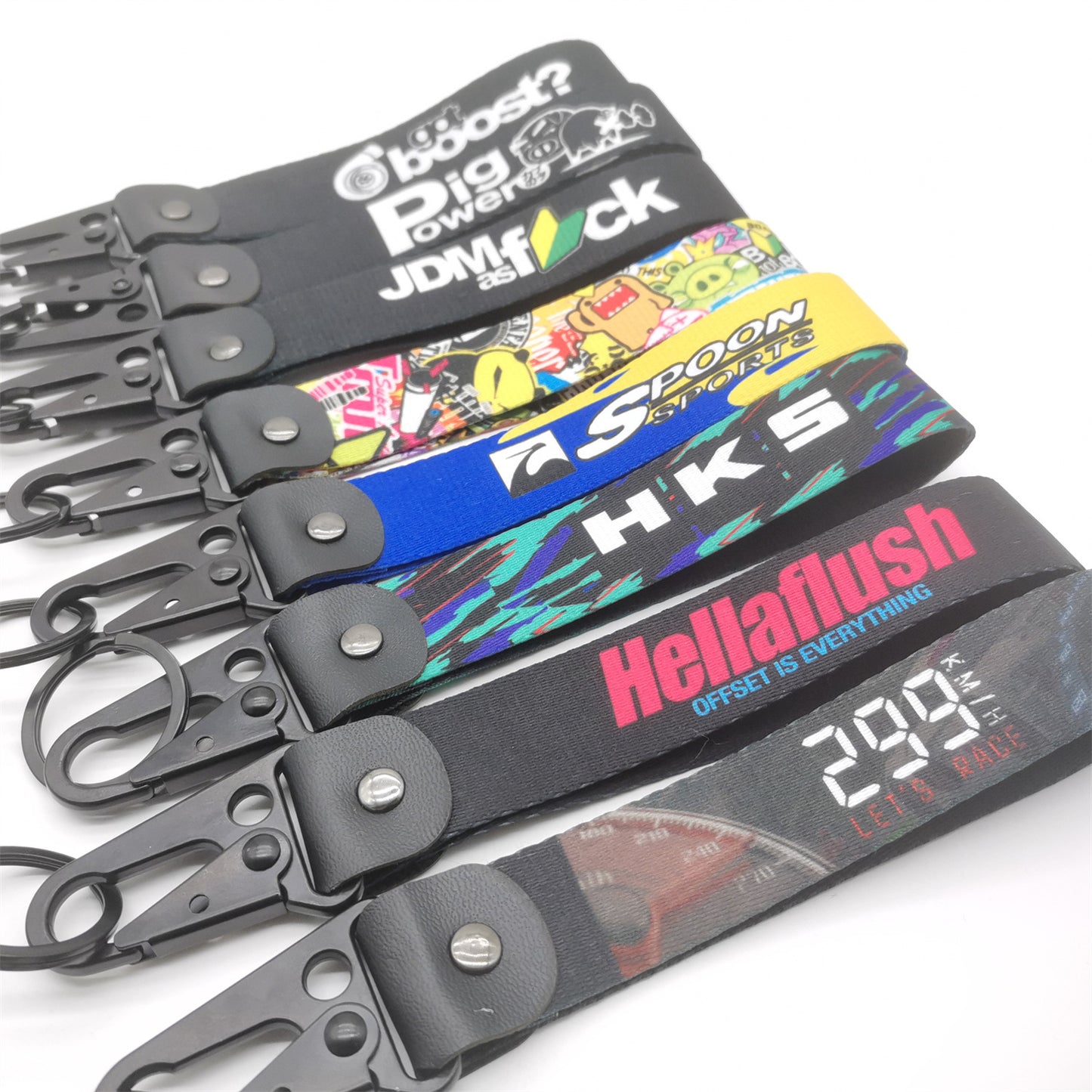 JDM Culture Keychain Wrist Strap with Digital Print 19.5cm x 2.5cm