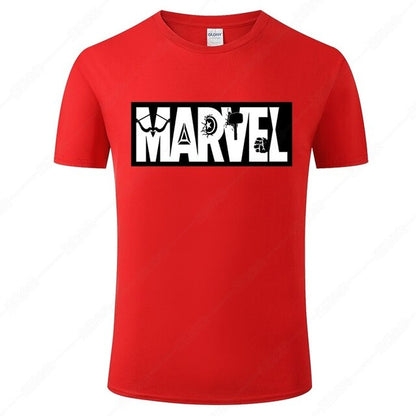 Marvel Printed Cotton Men's T-Shirt - Fashionable Street Style