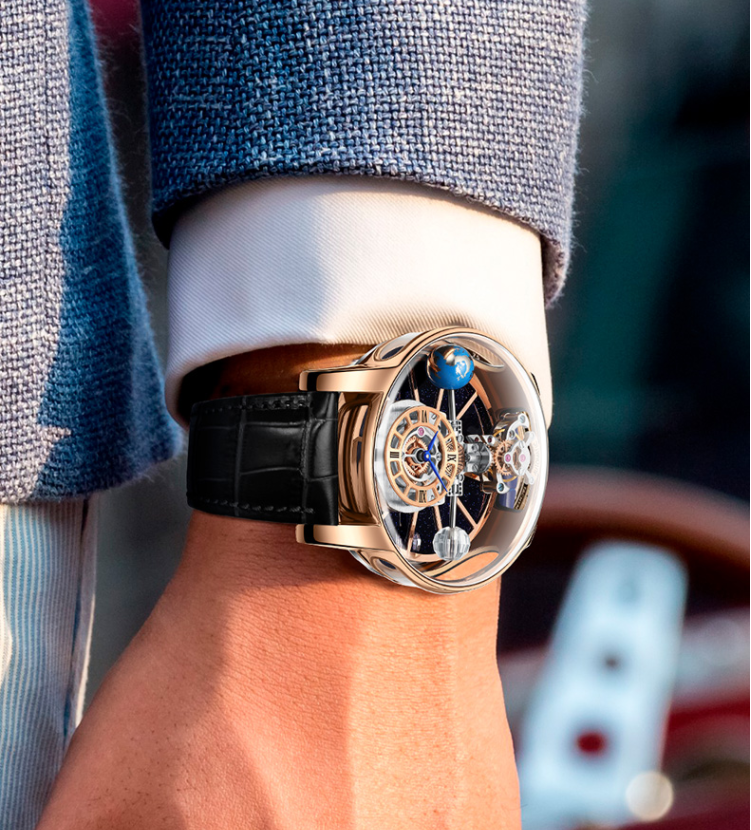 PINDU DESIGN Luxury Men's Quartz Watch Tourbillion 3bar astronomi valentine couple birthday date gift