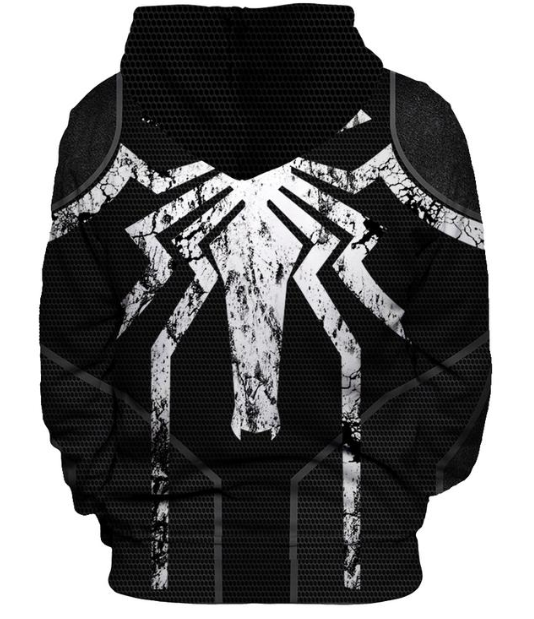 Marvel Venom Spiderman Hoodie Sweatshirt JACKET