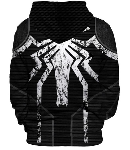 Marvel Venom Spiderman Hoodie Sweatshirt JACKET