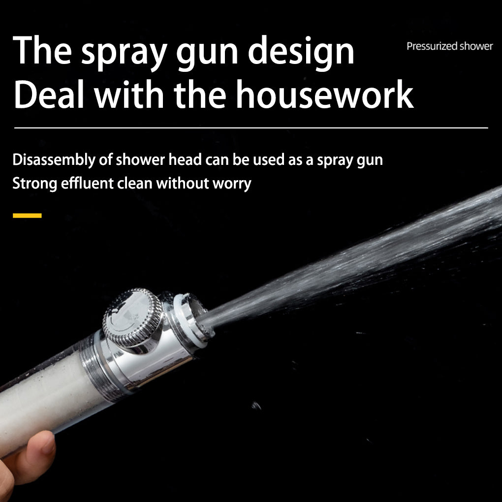 High Pressure turbo Shower Head with Filter System spray mode