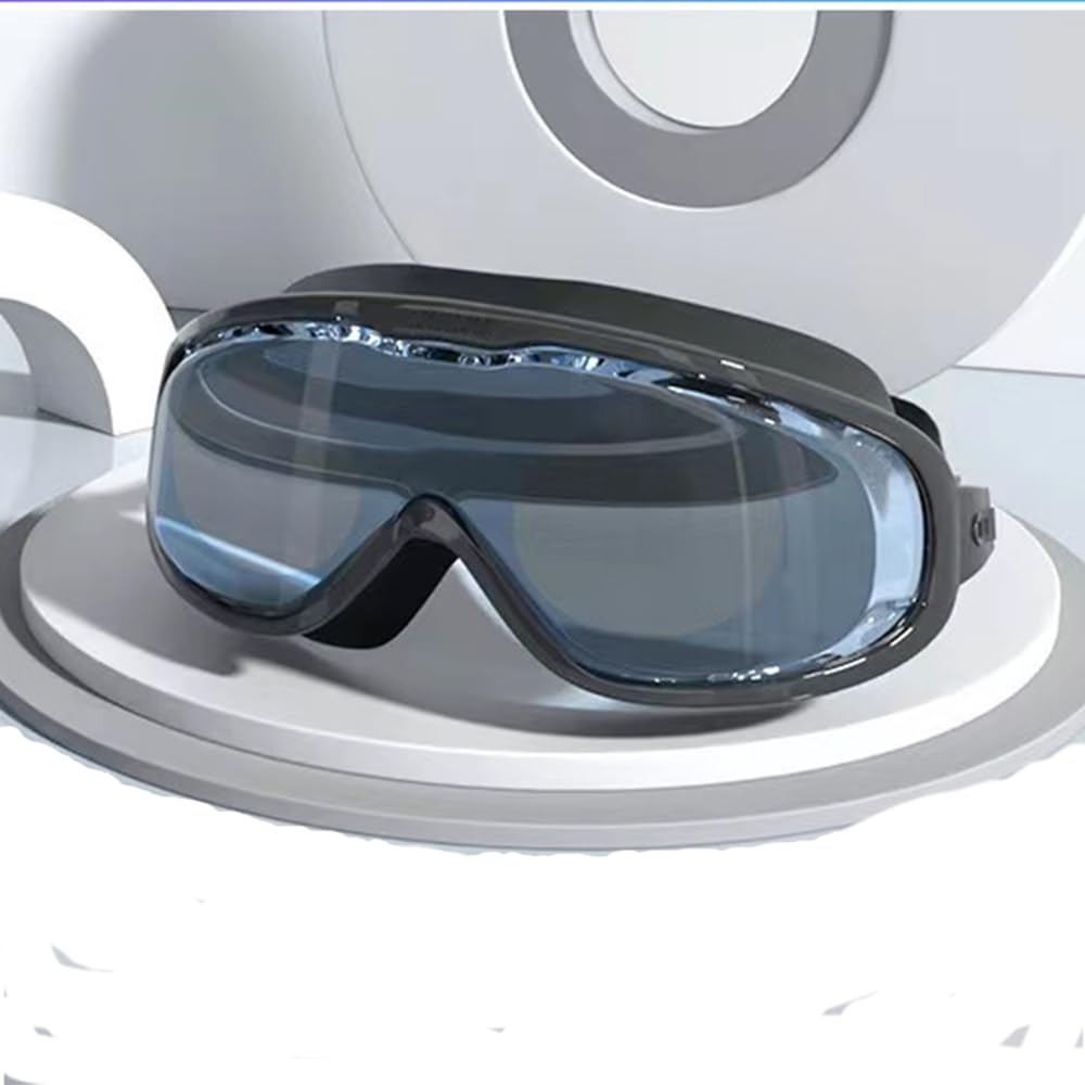 ROER Swimming Sport Equipment Goggles Corrective Myopic No Leaking Anti-Fog for Shortsighted Man Woman Adult (-3.5 Colourful Black)