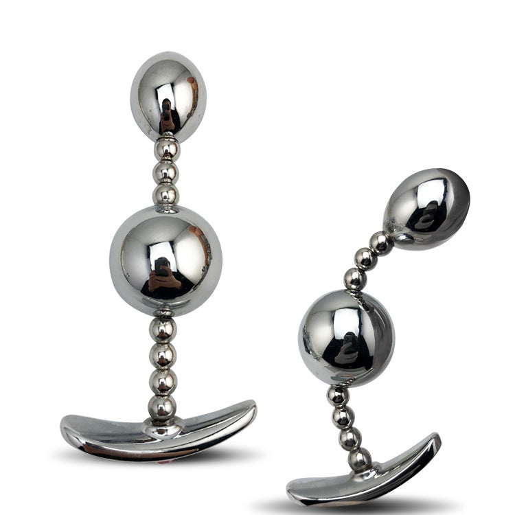 Stainless Steel Anal Bead Plug Adult couple Toy