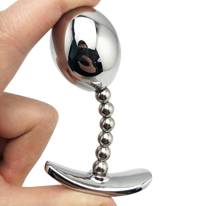 Stainless Steel Anal Bead Plug Adult couple Toy