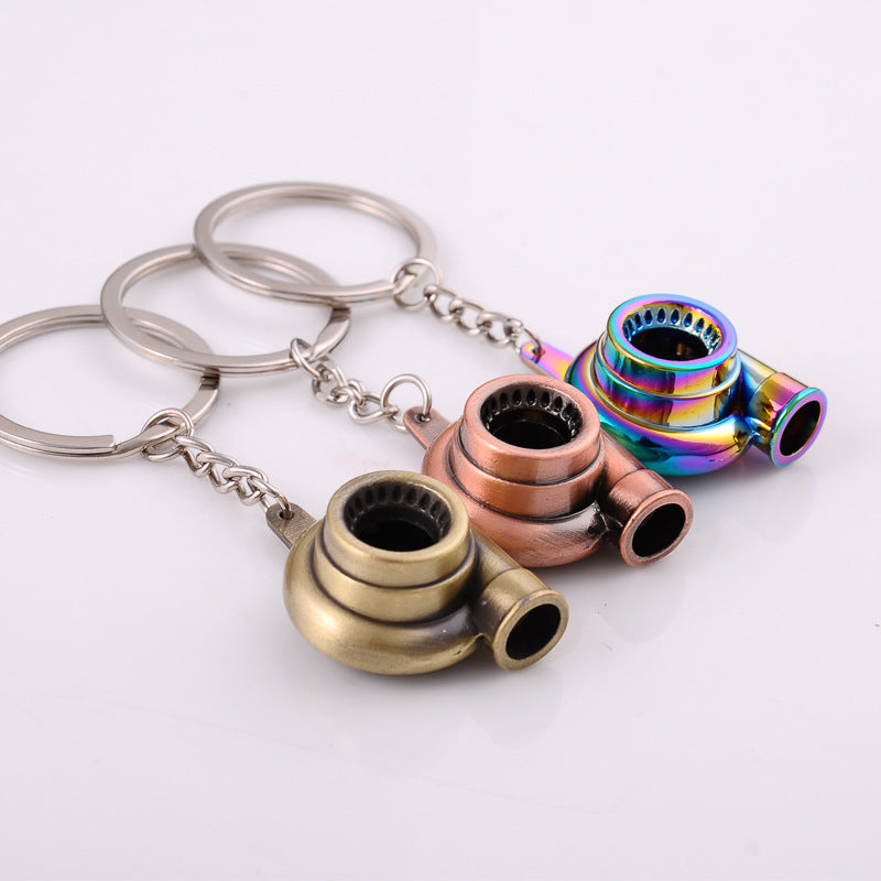 Metal Turbo turbocharger Engine Keychain Accessory