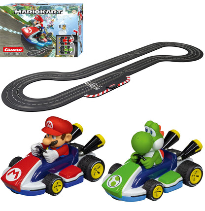 Carrera Evolution Analog Electric 1:32 Scale Slot Car Racing Track Set - Includes Two 1:32 Scale Cars & Two Dual-Speed Controllers Ages 8+ Mario Kart