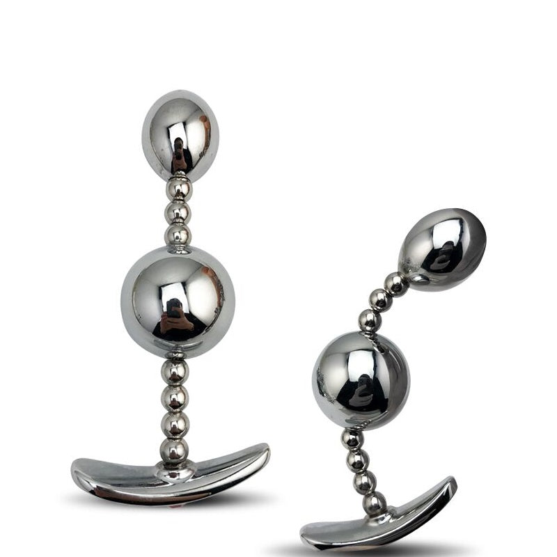 Stainless Steel Anal Bead Plug Adult couple Toy