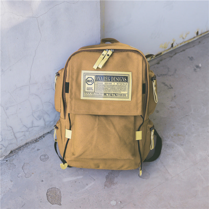 Canvas Couple Backpack bag travel multi colors