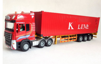 1:50 Scale Delivery Container Truck Model Toy Vehicle 28cm