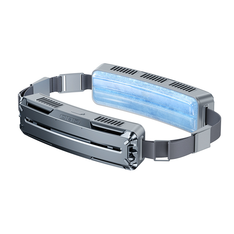 Portable Ice Compress Belt Fan Outdoor Sports Refrigeration USB RECHARGABLE