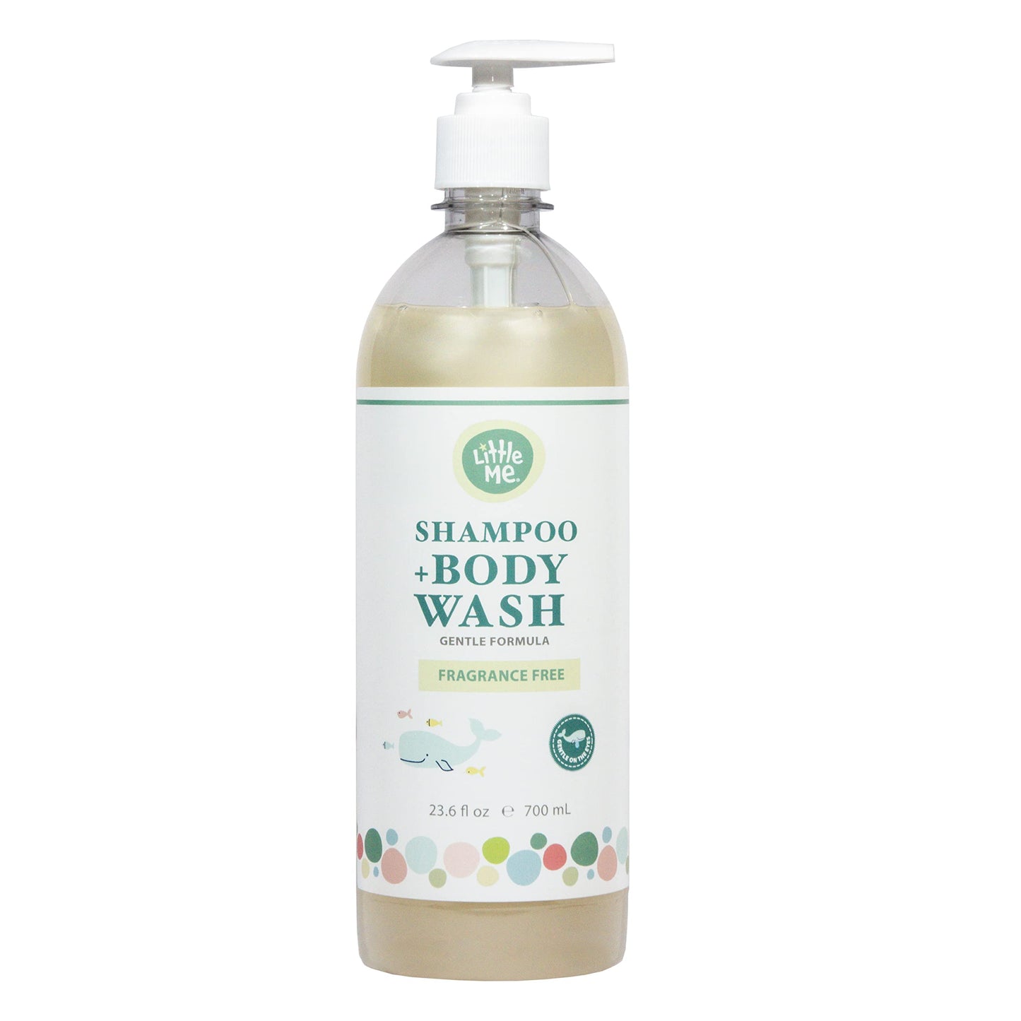 Little Me Shampoo + Body Wash Gentle Formula Head-to-Toe Baby & Newborn Wash & Shampoo Wash for Skin & Hair 23.6 fl oz Fragrance Free