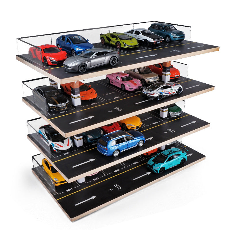 1:32 Large Realistic Parking Garage Model Display Rack 55 x 30 x 46 cm