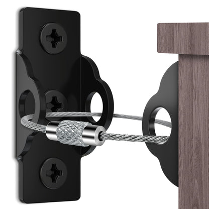 4our Kiddies Furniture Wall Anchors for Baby Proofing 2024 Upgraded Anti Tip Dresser Wall Safety Anchors Secure 500LBs Bookcase Dresser Cabinet Earthquake Straps for Child Safety(10 Pack)