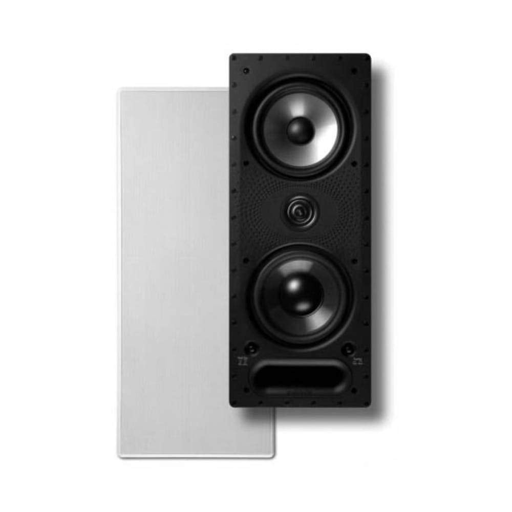 Polk Audio Vanishing Series 265-LS in-Wall 3-Way Loudspeaker Dual 6.5" Dynamic Balance Drivers & 1" Ring-Radiator Tweeter Polk PowerPort Technology Rotating Cam System for Easy InstallationWhite