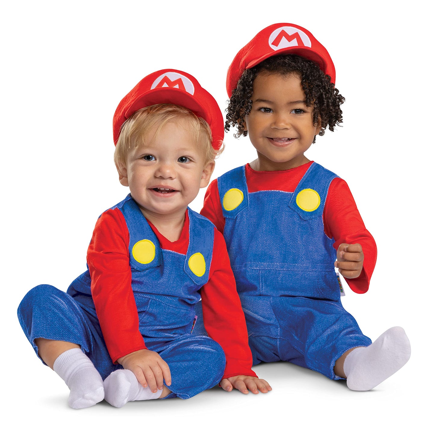 Disguise Infant Mario Costume Official Super Mario Bros Outfit for Babies Size (12-18 months)