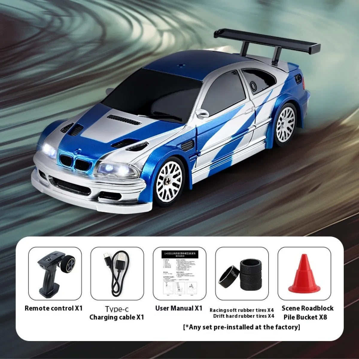 Mini RC Four-Wheel Drift Car remote controlled toy