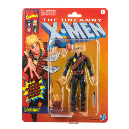 Marvel Legends Series X-Men Classic Longshot 6-inch Action Figure Toy 4 Accessories