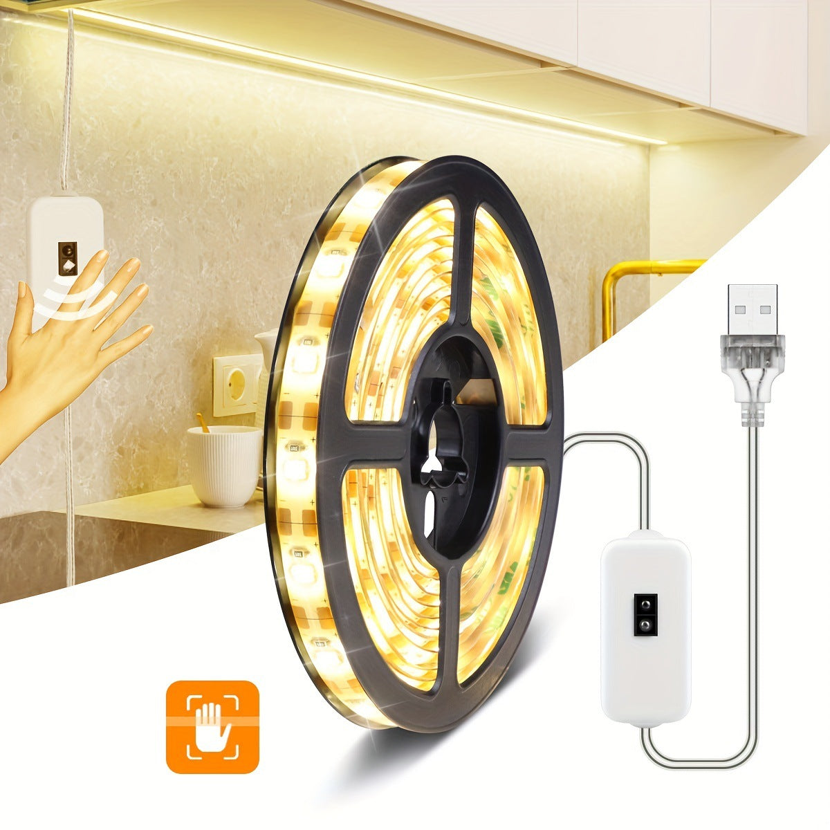 Smart Motion Sensor LED Strip Light for TV & Kitchen