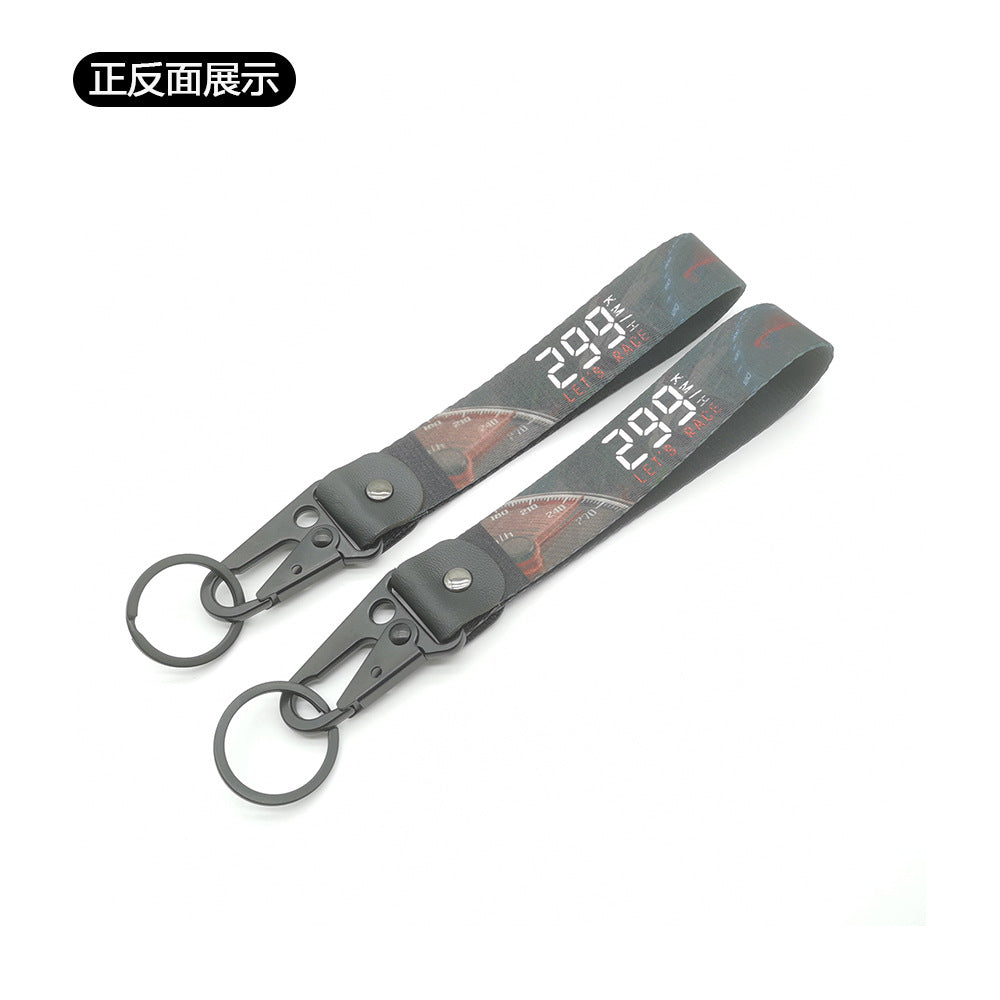 JDM Culture Keychain Wrist Strap with Digital Print 19.5cm x 2.5cm