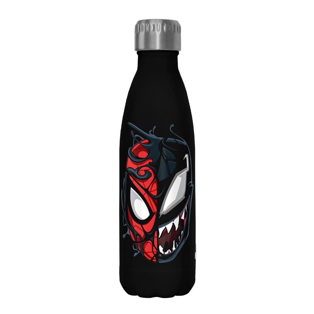 Marvel Peter Venom 17 oz Stainless Steel Water Bottle 17 Ounce Multicolored