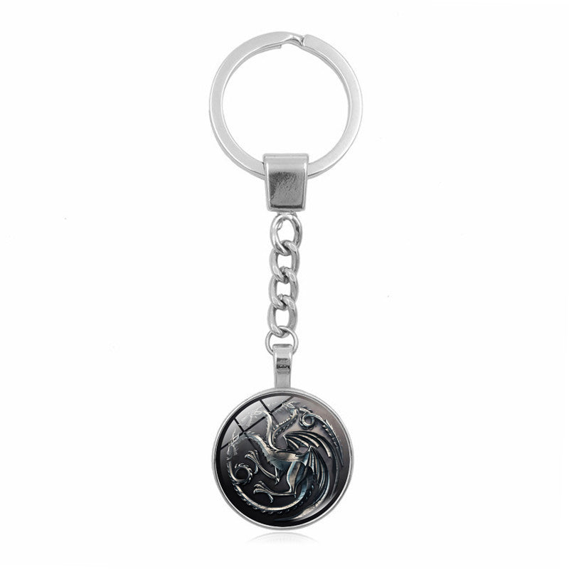 Game of Thrones Keychain with Key Ring