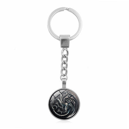 Game of Thrones Keychain with Key Ring