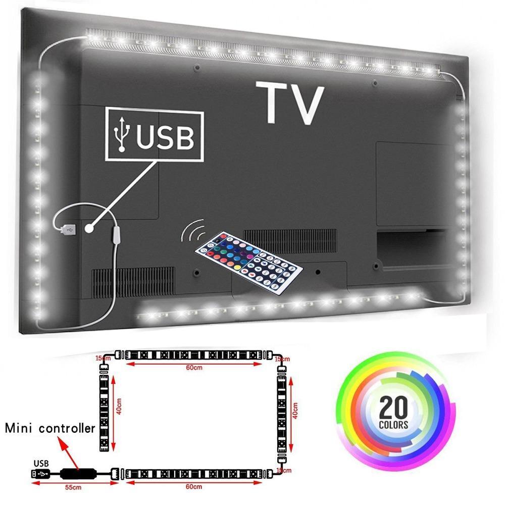 USB 2M LED Ambient Music Rhythm Light Strip