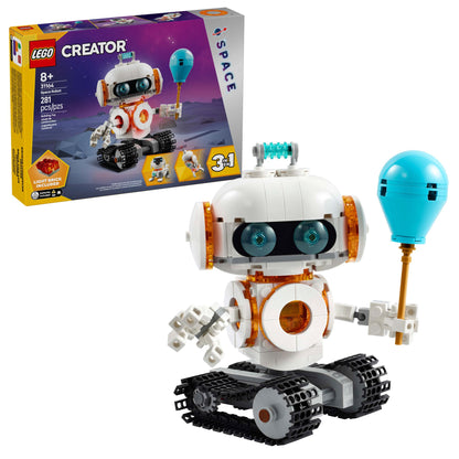 LEGO Creator 3 in 1 Space Robot Toy - Building Toy with 3 Options Robot Spaceship or Robot Dog - Building Kit for Kids Boys and Girls Ages 8+ - Gift Idea for Birthdays - 31164