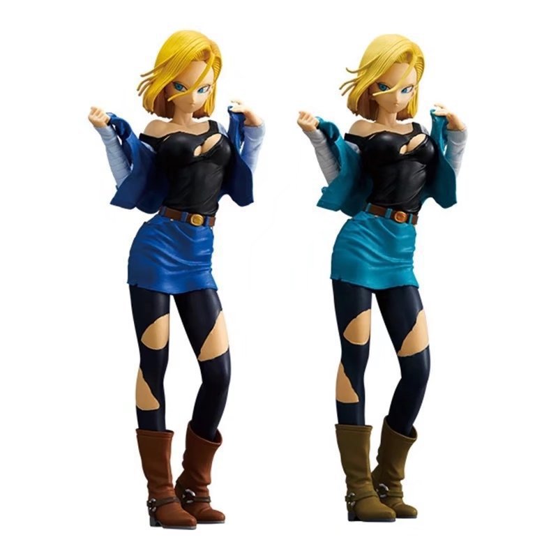 Dragon Ball Flash Charm Android 18 Figure (Blue-Green)