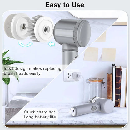 Rechargeable Electric Cordless Cleaning Brush car cleaning