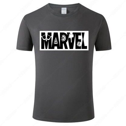Marvel Printed Cotton Men's T-Shirt - Fashionable Street Style