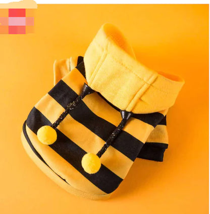 Bee Hoodie for Cats Pets Small dogs (One Piece)