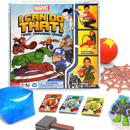 Wonder Forge Marvel I Can Do That! Game - Exciting Superhero Activity Game | Engaging Family Fun | Promotes Physical Social and Creative Skills