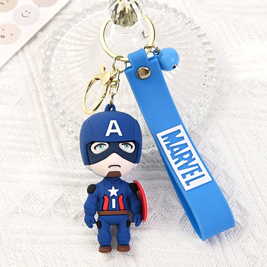 Marvel DC Keychain Pendant - SPIDERMAN BATMAN WONDERWOMAN CAPTAIN Superhero