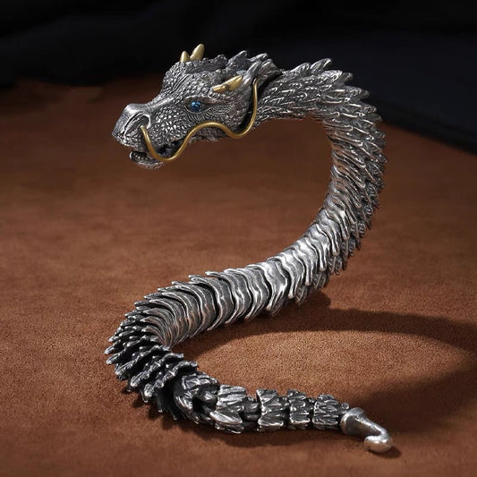 Vintage Handmade Dragon Bracelet for Men