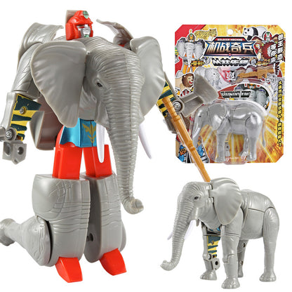 Child kid Animal Robot Toys: Lion, Tiger, Eagle Transforming Set